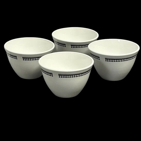 Set Of 4 Vintage Corning Pyroceram Tableware Seville 8oz Bouillon Cups - Picture 1 of 16
